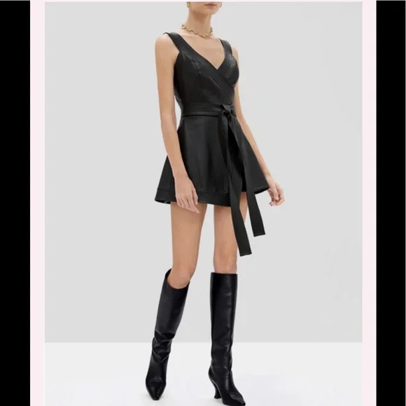 Alexis | Pants & Jumpsuits | Nwt Alexis Risley Vegan Leather Wrap 